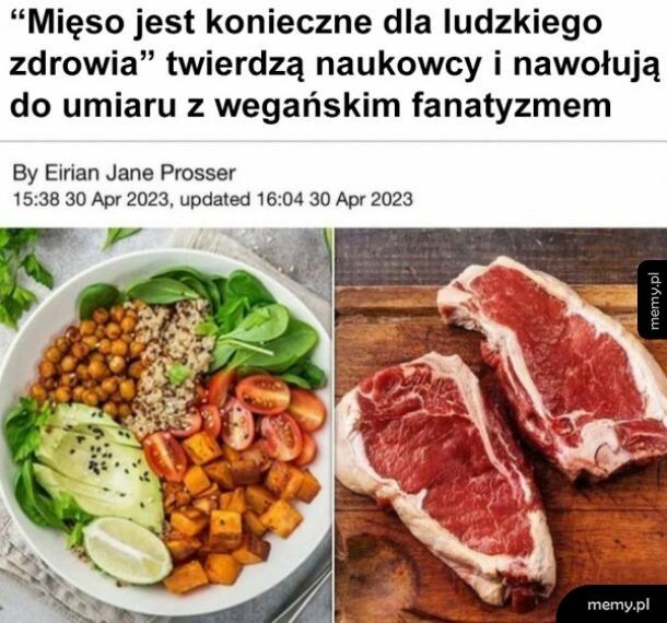 Mięso konieczne dla ludzkiego zdrowia