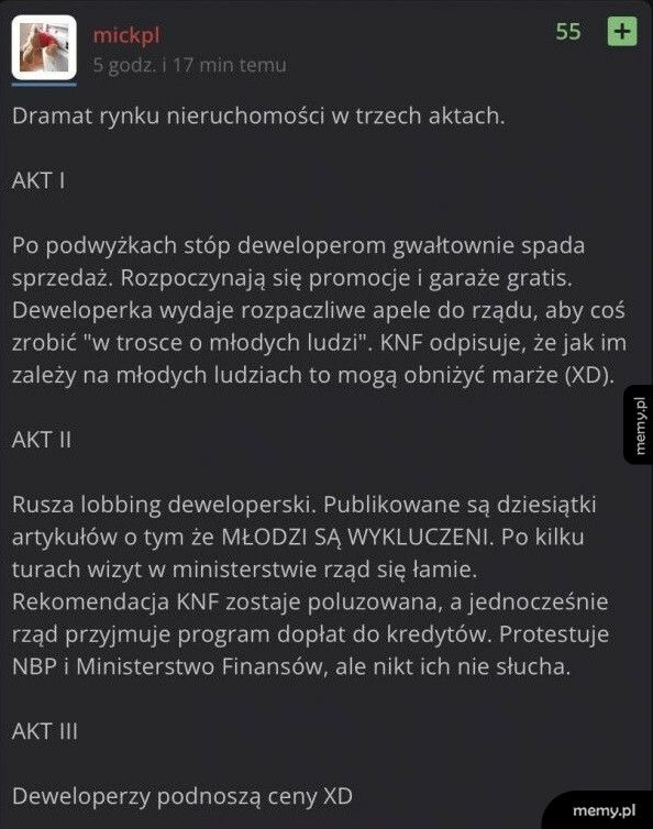 Dramat rynku nieruchomości