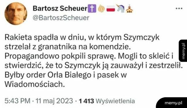 Szymczyk, granatnik i zablakana ruska rakieta...