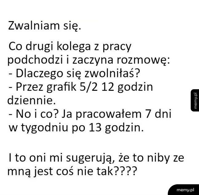 Przyczyny zwolnienia