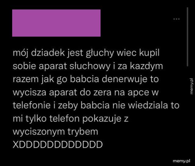 Aparat słuchowy dziadka