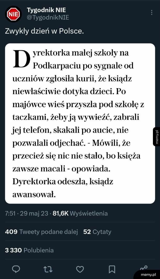 Normalny poniedziałek w Polsce