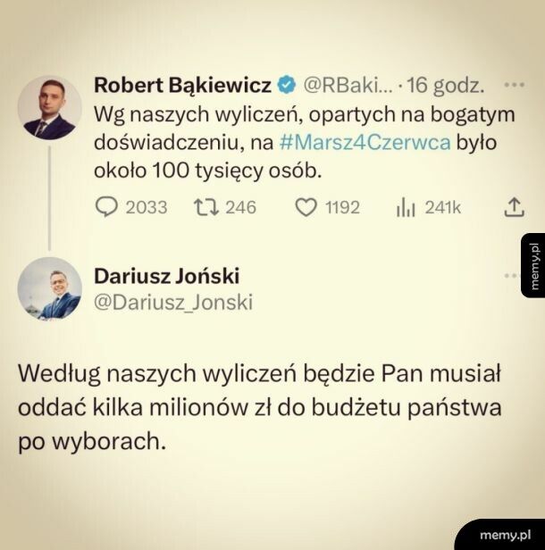 Bąkiewicz w roli peta