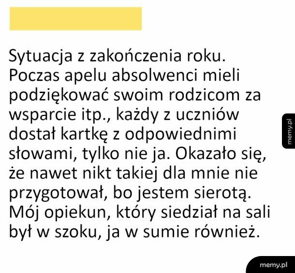 Przykra sytuacja z zakończenia roku