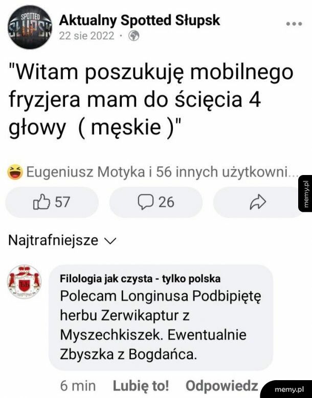 4 głowy do ścięcia