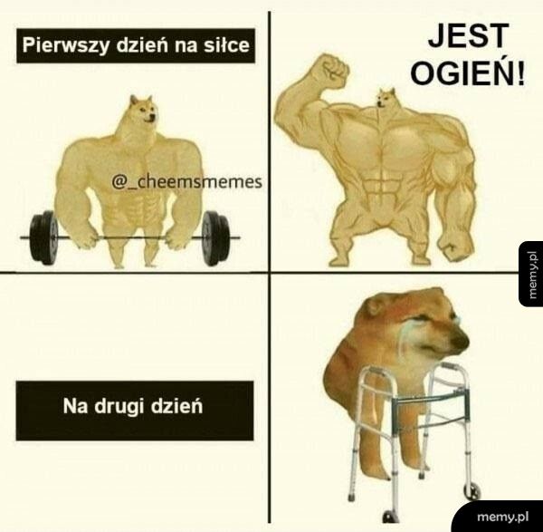 Drugiego dnia jest nieco gorzej