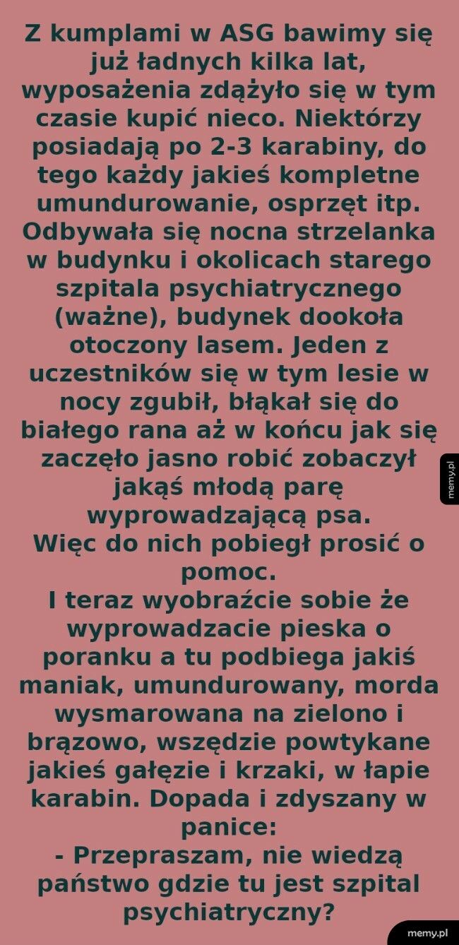 Strzelanka w opuszczonym szpitalu psychiatrycznym