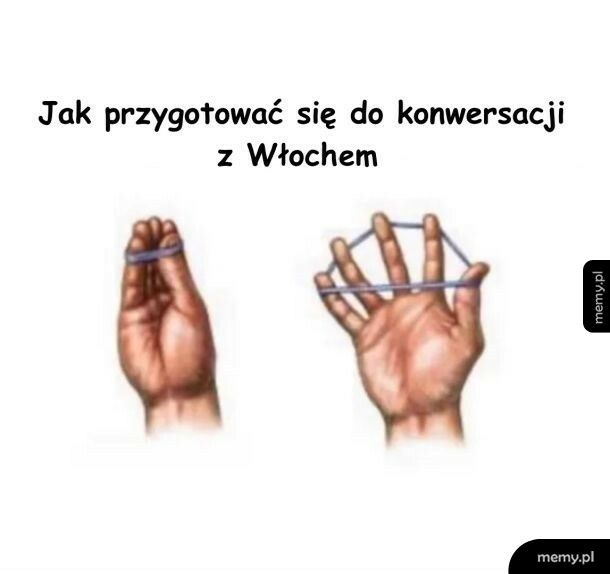 Rozmowa z Włochem