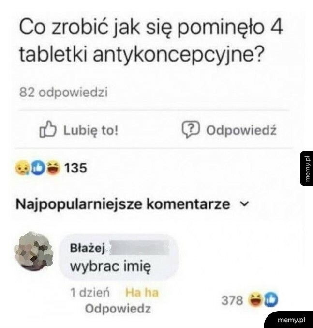 Pominięcie tabletek