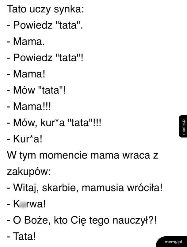 Nauka słowa "tata"