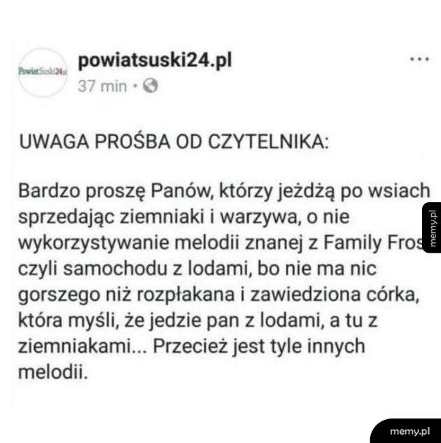 Prośba od czytelnika