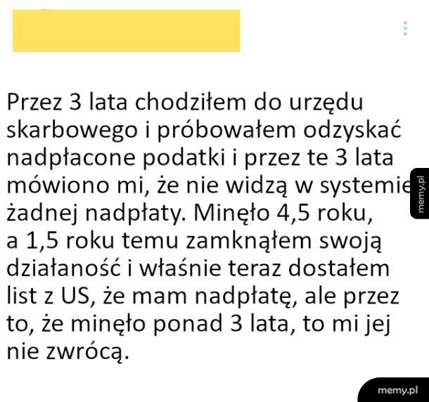 Kiedy chciałeś odzyskac nadpłatę