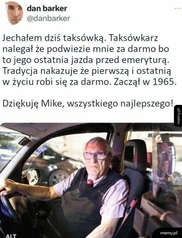 Przemiły taksówkarz