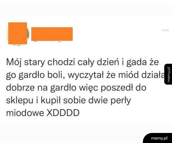 Kiedy ojca boli gardło