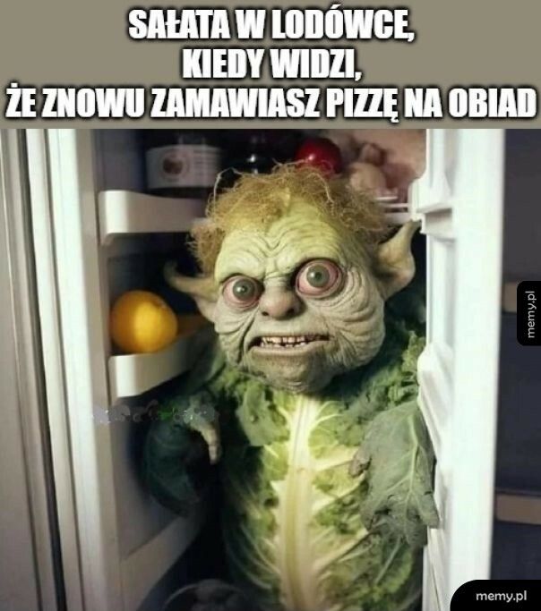 Sałata w lodówce