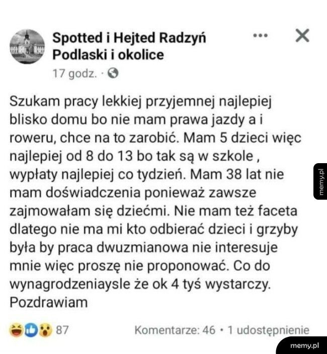 Jak nie starać się o pracę