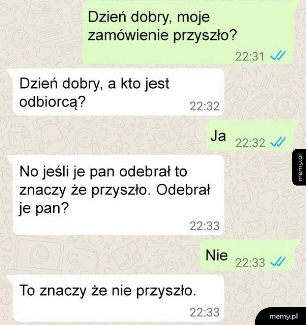 Pytanie o zamówienie