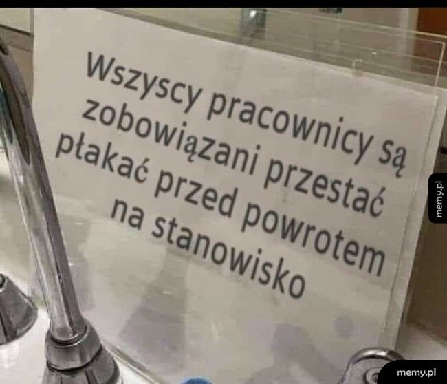 Wiadomość do pracowników