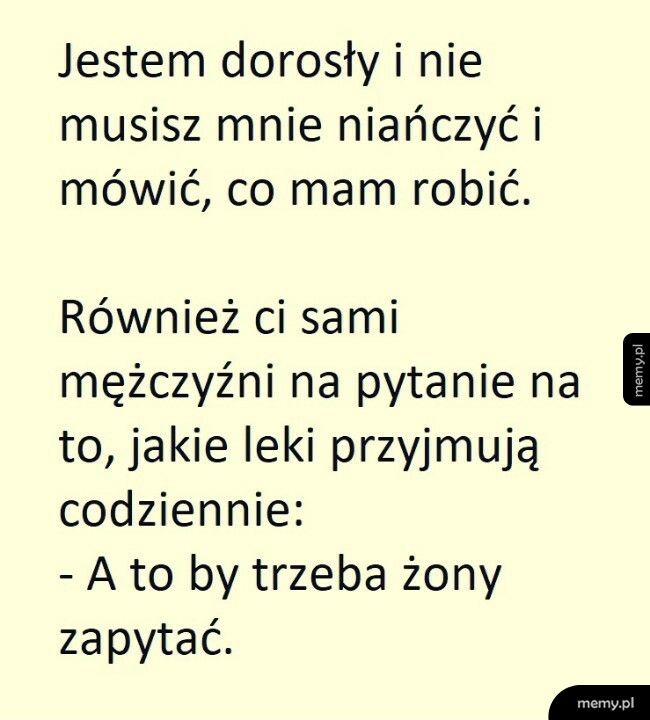 Dorosły i samodzielny mężczyzna