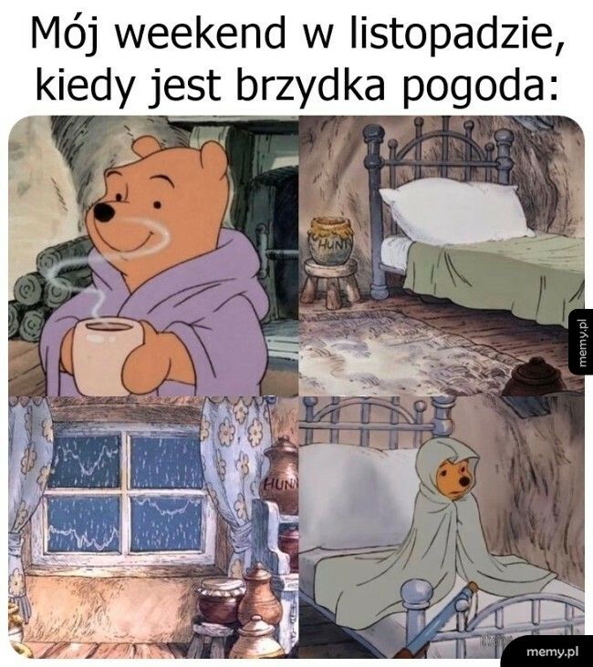 Zimny, listopadowy dzień