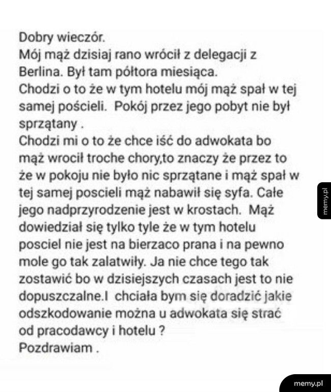 Powrót męża z delegacji