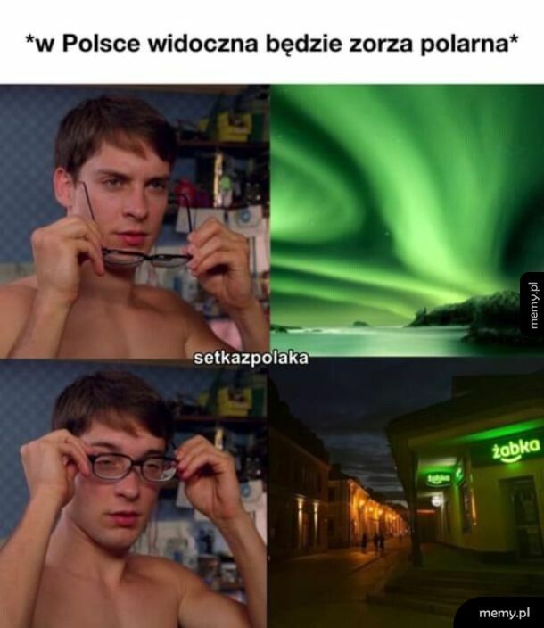 Zielona szklanka miga