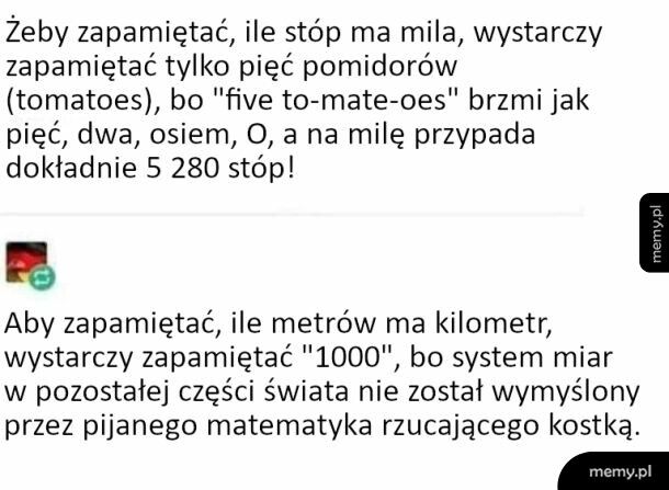 Jak zapamiętać ile stóp ma mila