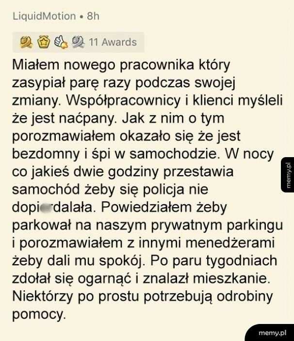 Pracownik z ciężką sytuacją