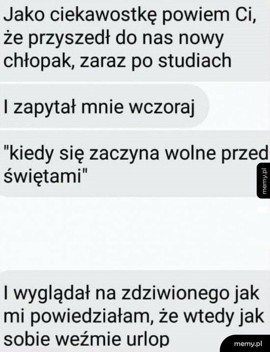 Wolne przed świętami