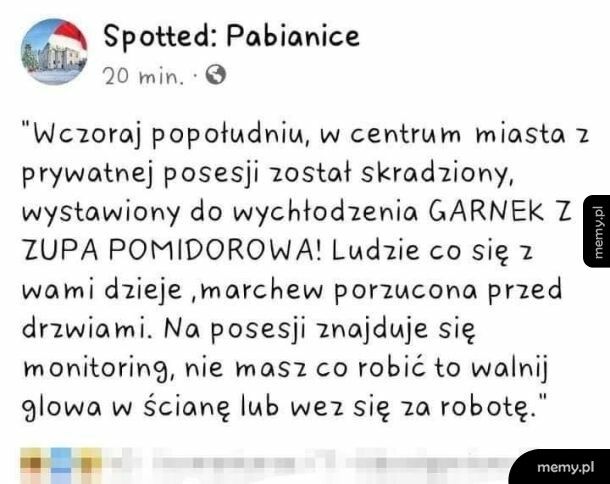 Zupę ukradli