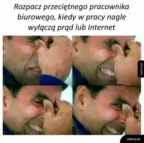 Zrozpaczony pracownik