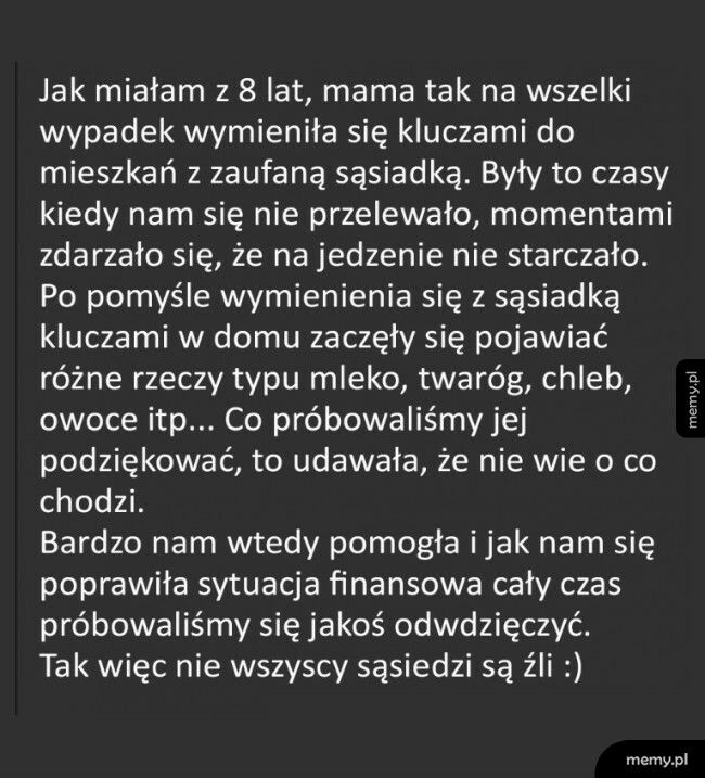 Zaufana sąsiadka