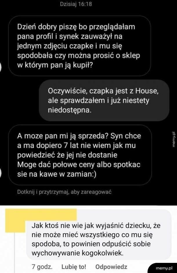 Wymarzona czapka dla synka