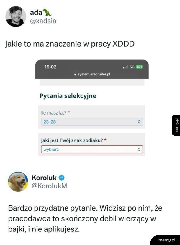 Właśnie takie