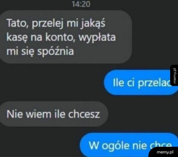 Nie chce