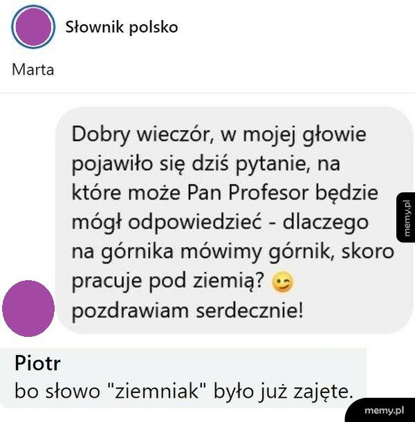 Dlaczego na górnika mówimy górnik