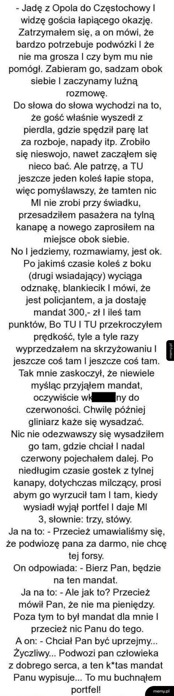 Autostopowicz z przeszłością