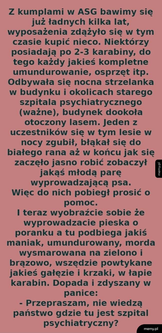 Strzelanka w opuszczonym szpitalu psychiatrycznym