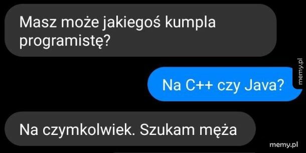 Kumpel programista poszukiwany