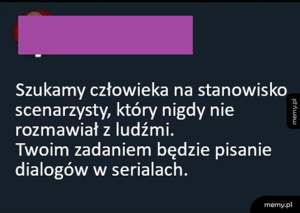 Scenarzysta poszukiwany