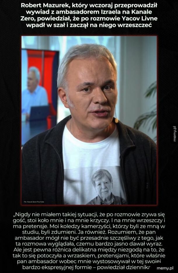 Tego się nie spodziewałem.. Ten Ambasador Izraela jest odklejony