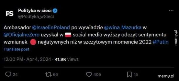 Kiedy jesteś bardziej znienawidzony od Putina...