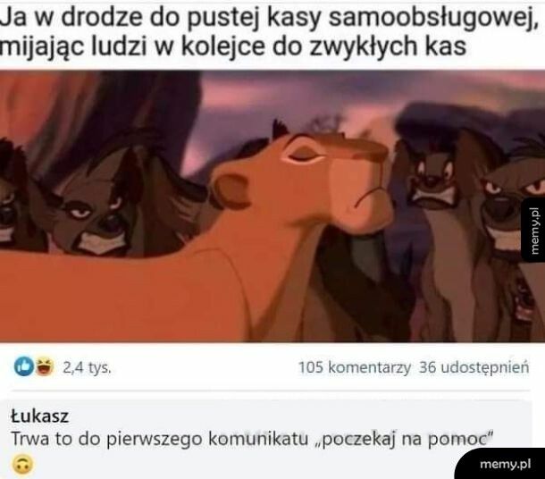 W drodze do kasy samoobsługowej