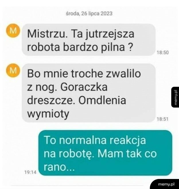 Jutrzejsza robota