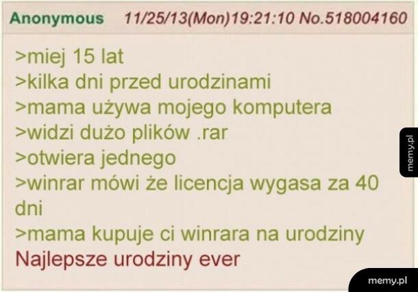 Najlepsze urodziny