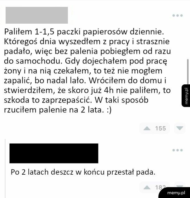 Wszystko dzięki ulewie