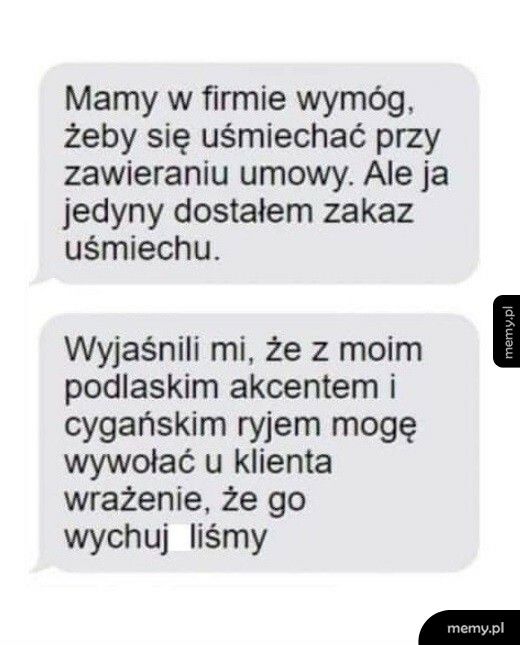 Uśmiech przy zawieraniu umowy