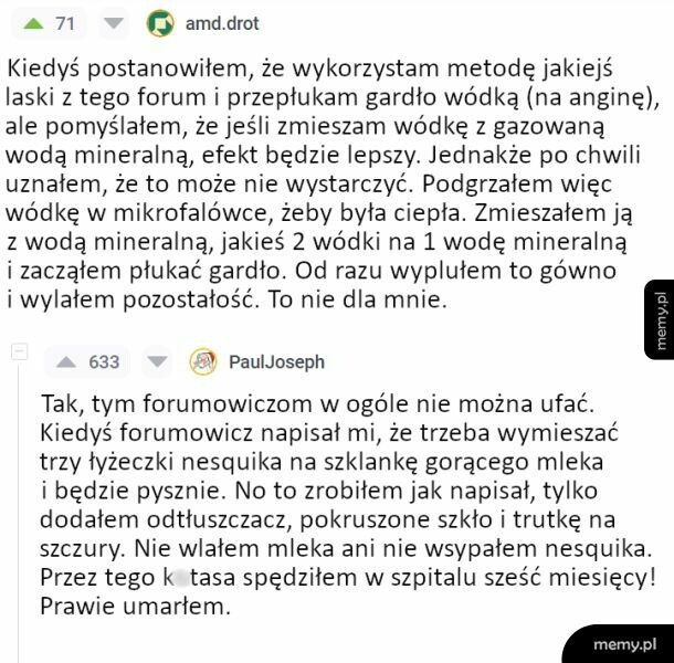 Instrukcje były nie jasne