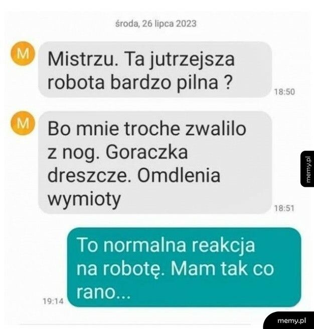 Jutrzejsza robota