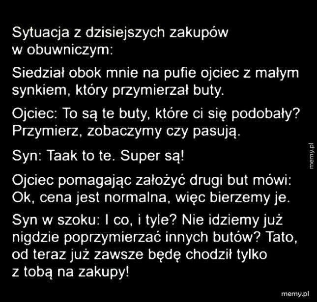 Zakupy z tatą